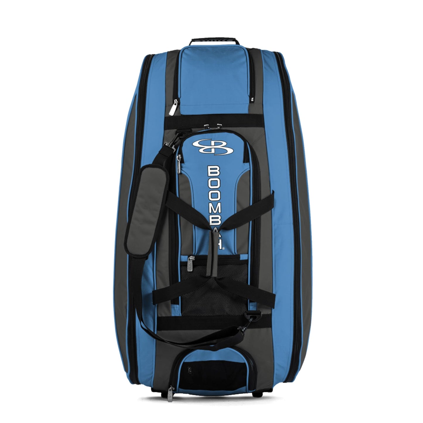 Boombah Beast Rolling Bat Bag - 40" x 14" x 13" - Multiple Color Options - Holds 8 Bats, Glove and Shoe Compartments